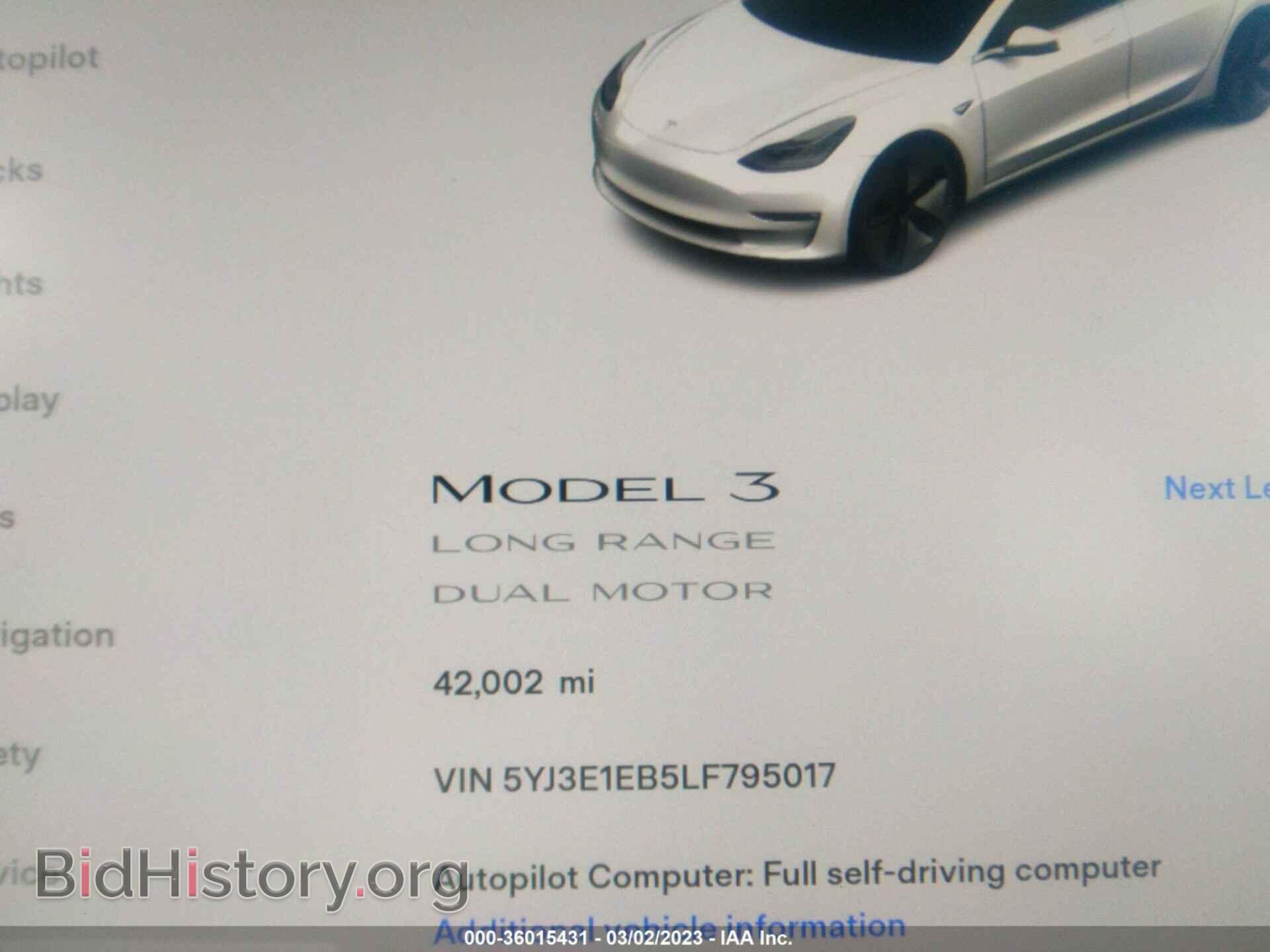 2020 TESLA MODEL 3 - VIN: 5YJ3E1EB5LF795017 - Photo 7