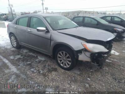 2013 Chrysler 200 Limited, серый — VIN 1C3CCBCG7DN755152, IAAI
