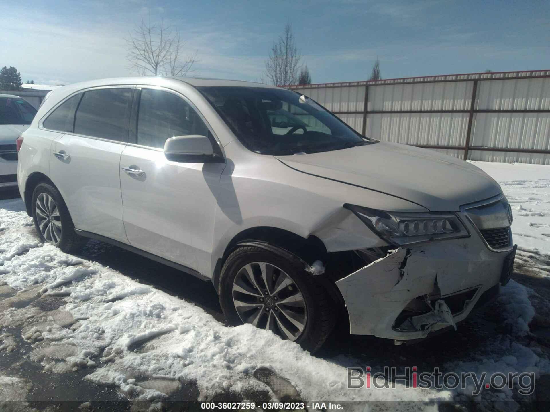 Фотография 5FRYD4H47GB058218 - ACURA MDX 2016