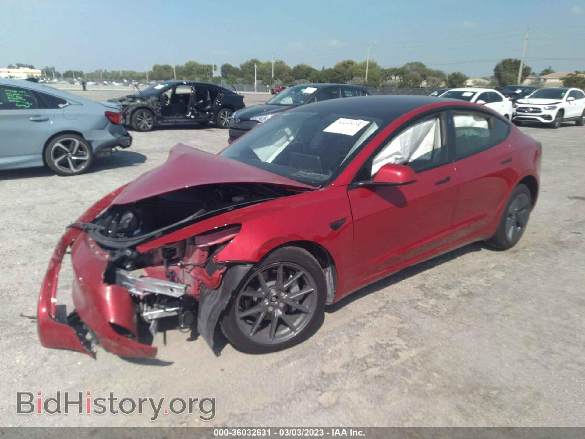 2022 TESLA MODEL 3 - VIN: 5YJ3E1EB7NF178401 - Photo 2