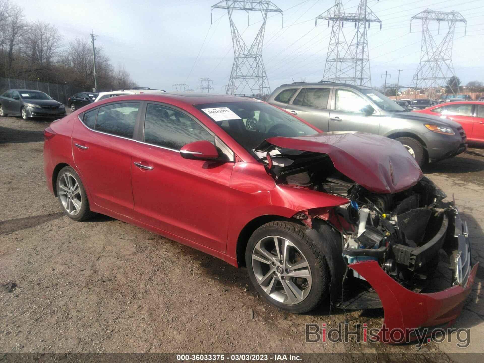 Photo KMHD84LF2HU195276 - HYUNDAI ELANTRA 2017