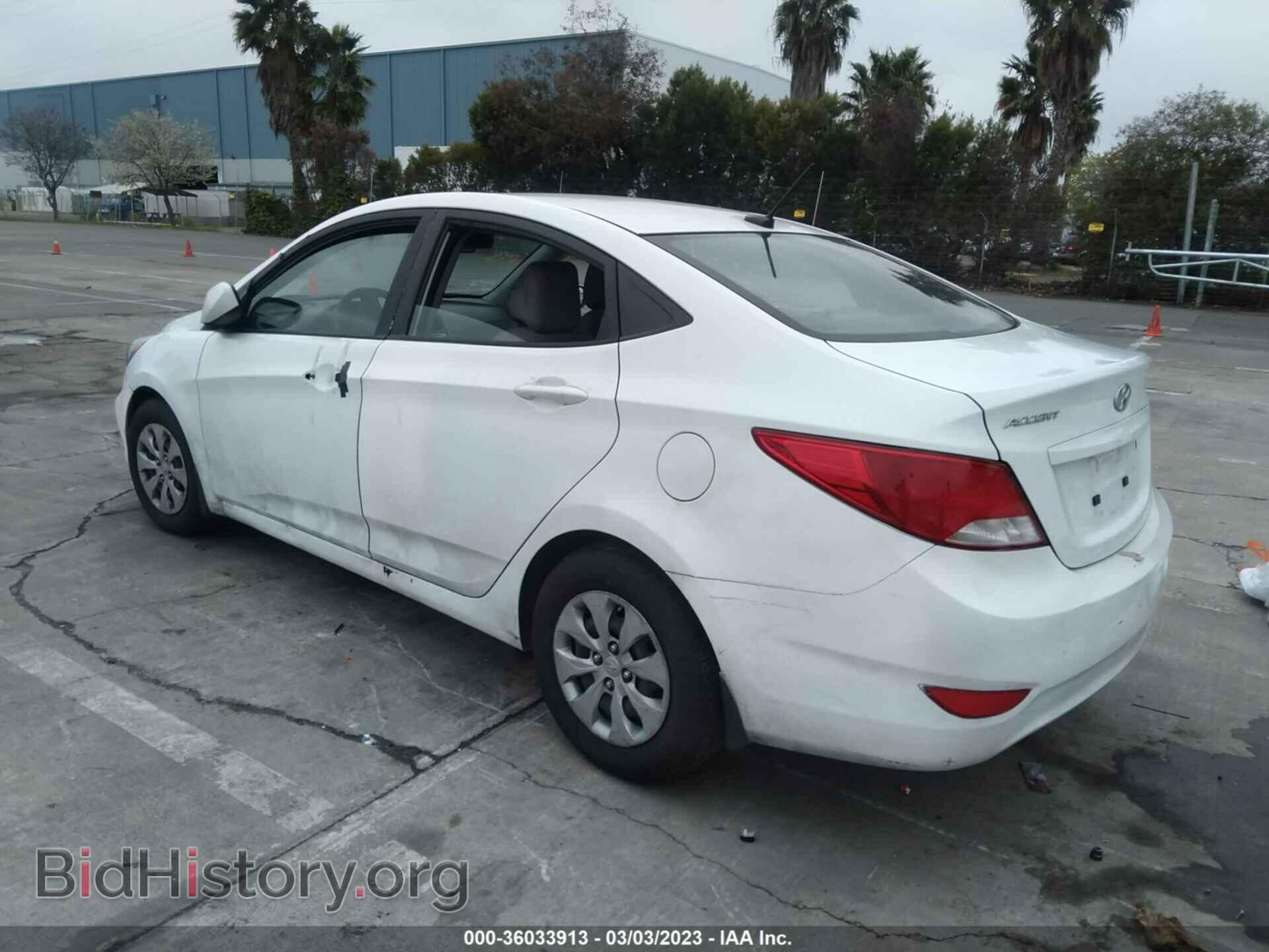 2016 HYUNDAI ACCENT - VIN: KMHCT4AE5GU064829 - Фото 3