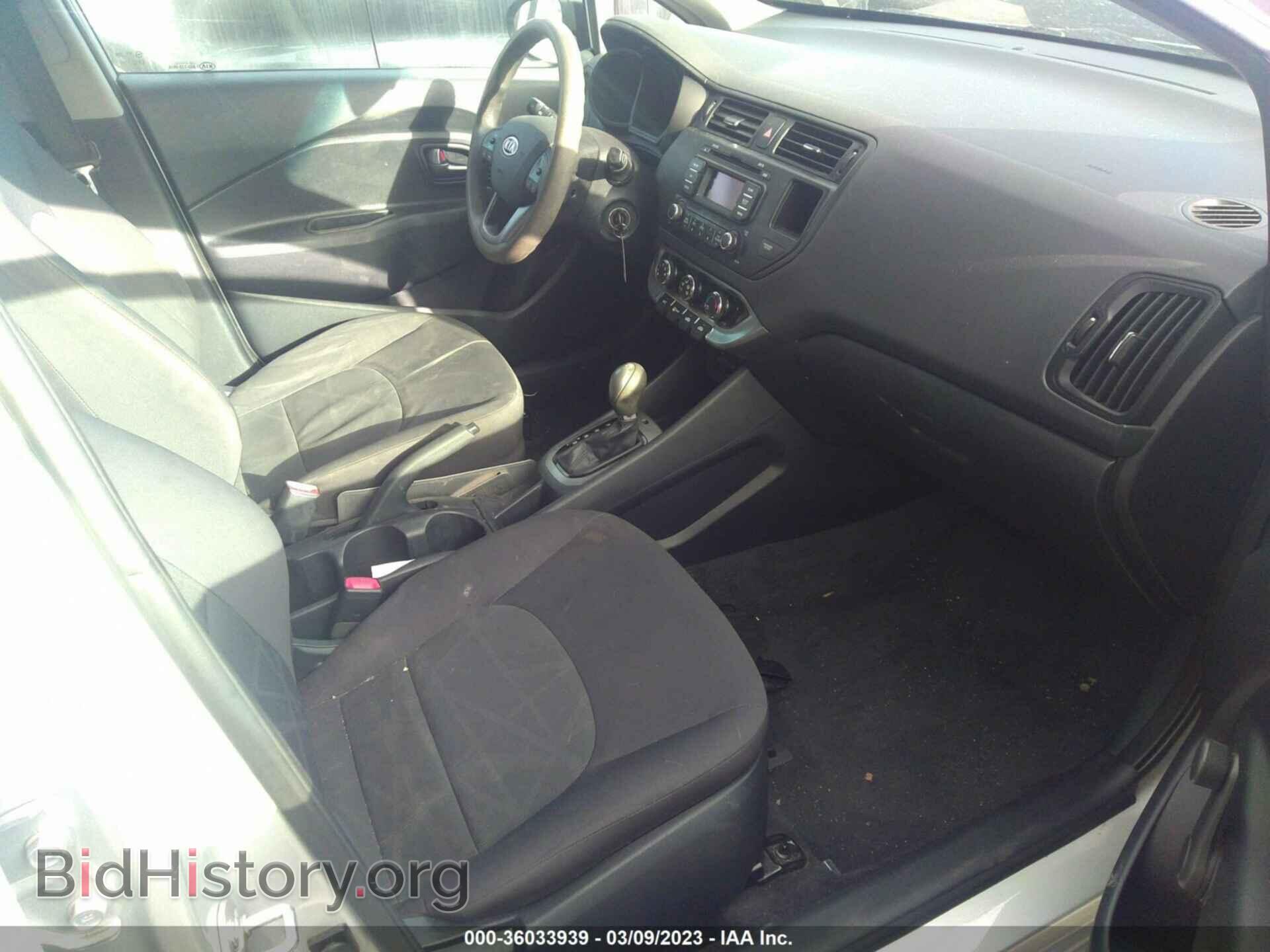 2012 KIA RIO - VIN: KNADM4A38C6047247 - Фото 5