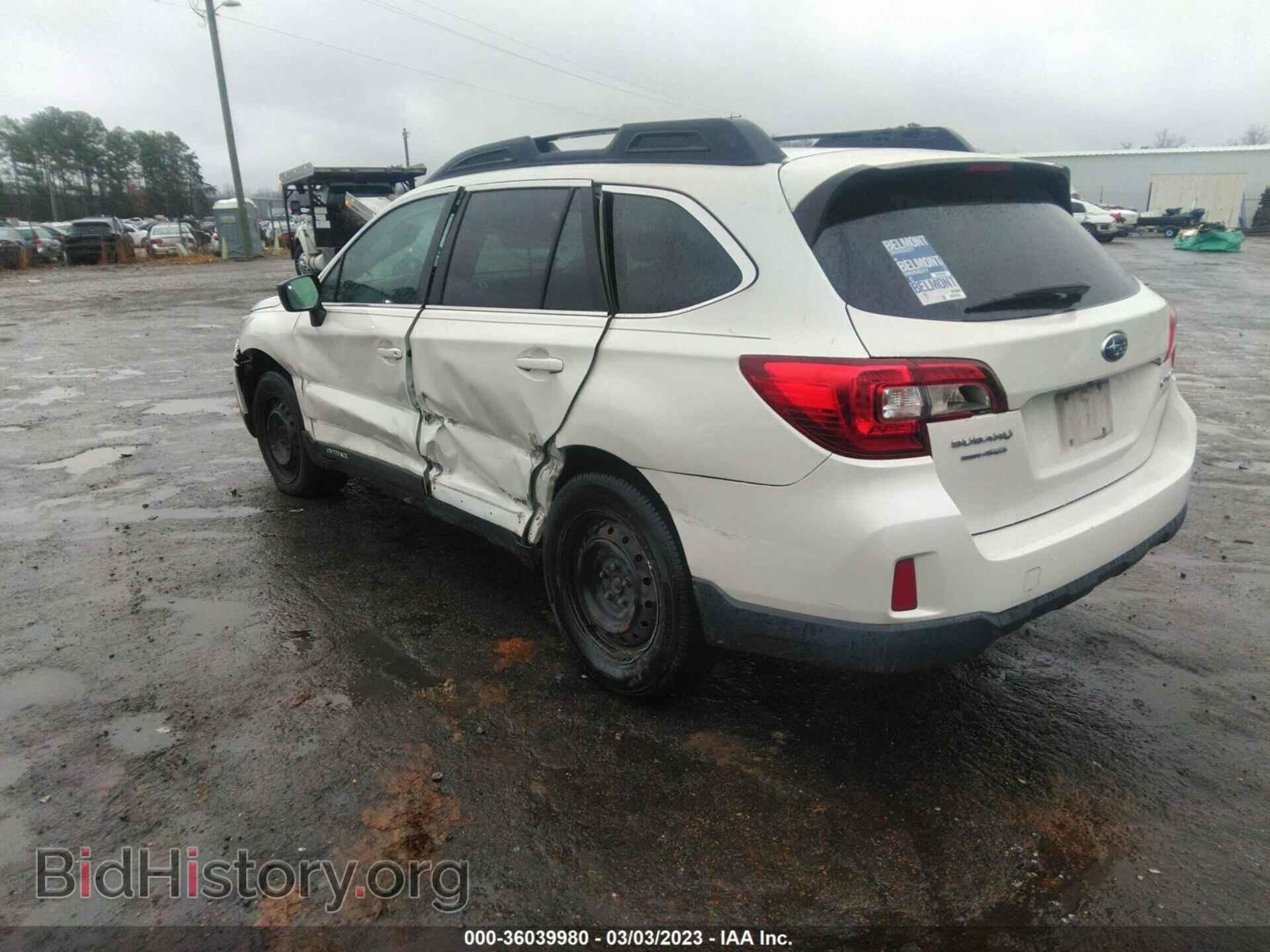 2016 SUBARU OUTBACK - VIN: 4S4BSAAC8G3205362 - Фото 3