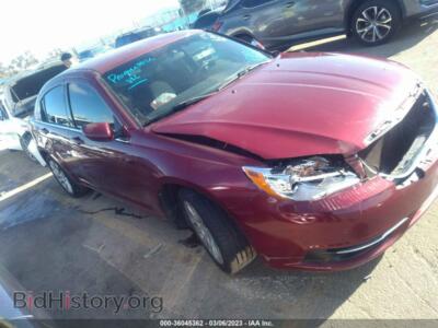 2013 Chrysler 200 LX, red — VIN 1C3CCBAB4DN691417, IAAI
