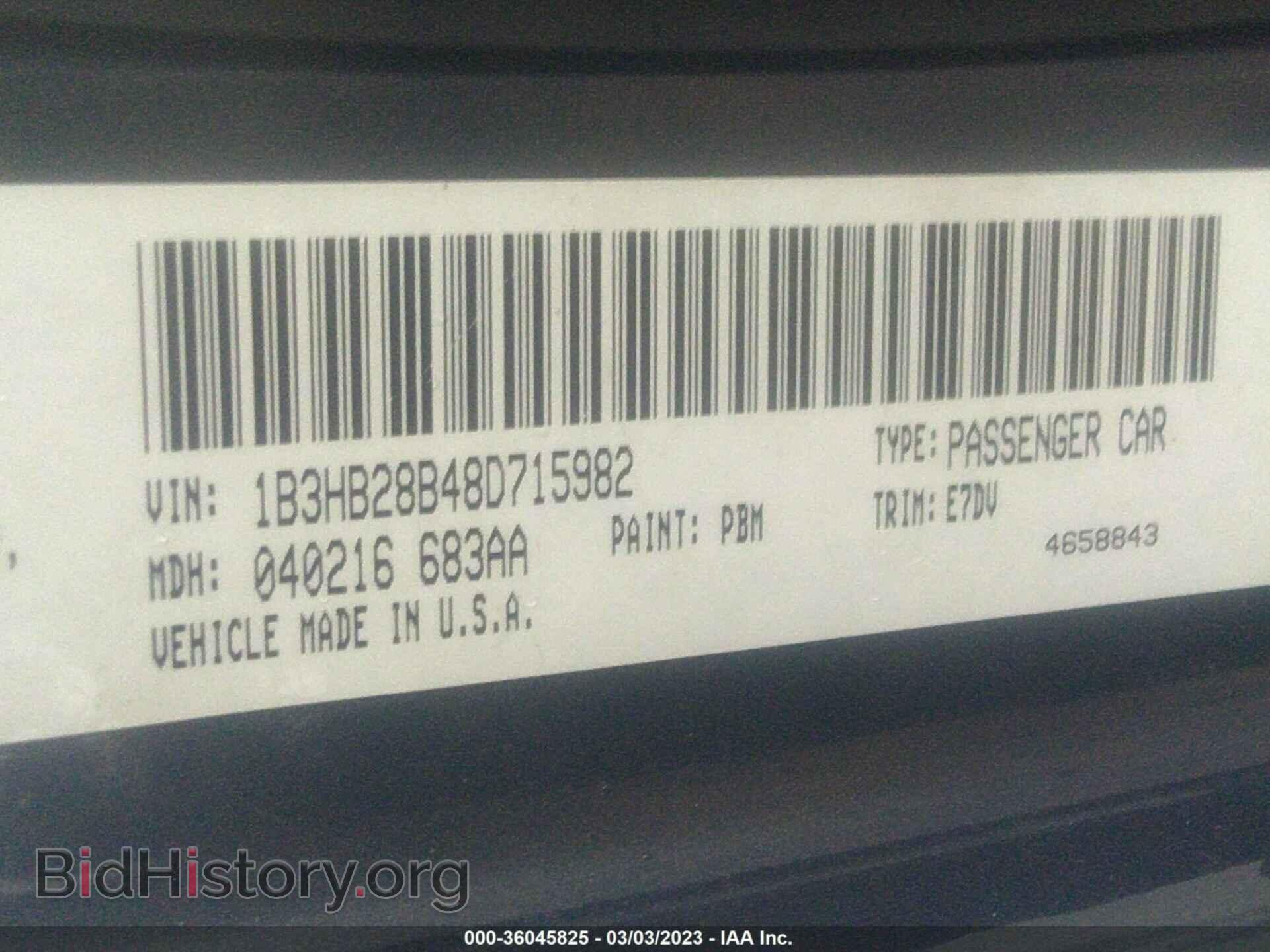 2008 DODGE CALIBER - VIN: 1B3HB28B48D715982 - Фото 9