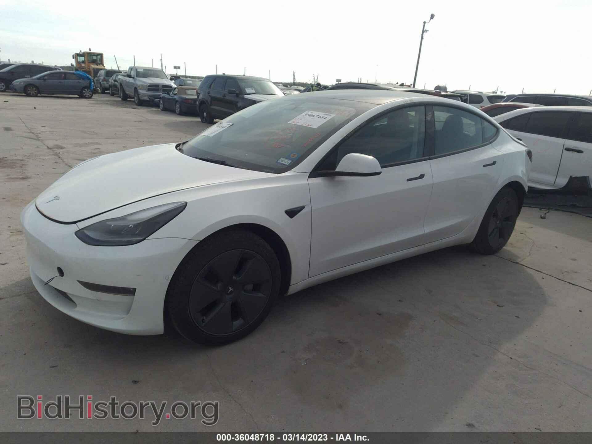 2022 TESLA MODEL 3 - VIN: 5YJ3E1EB8NF257883 - Фото 2