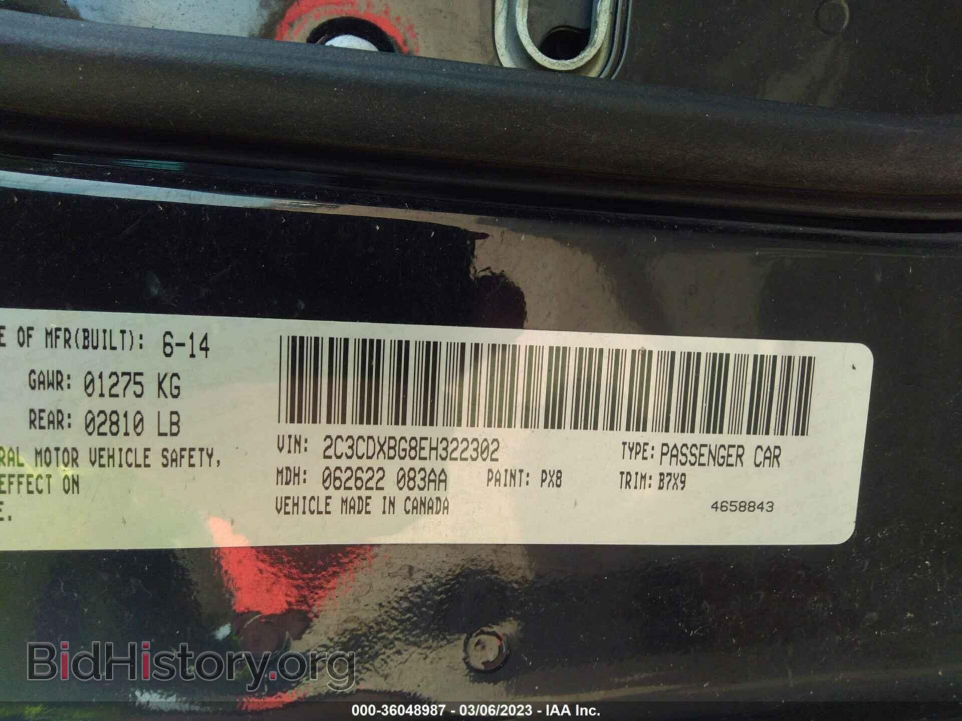 2014 DODGE CHARGER - VIN: 2C3CDXBG8EH322302 - Фото 9