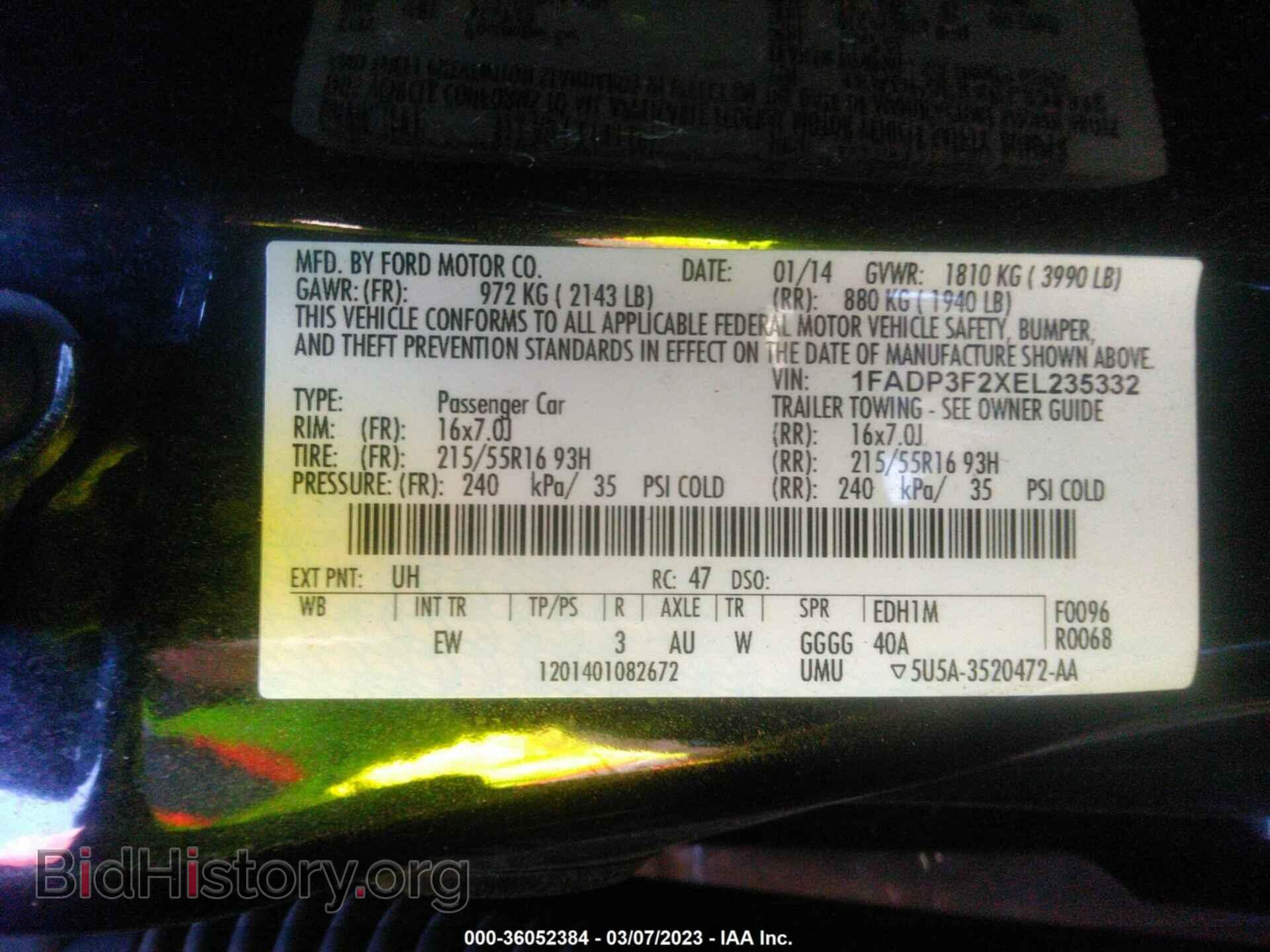 2014 FORD FOCUS - VIN: 1FADP3F2XEL235332 - Photo 9