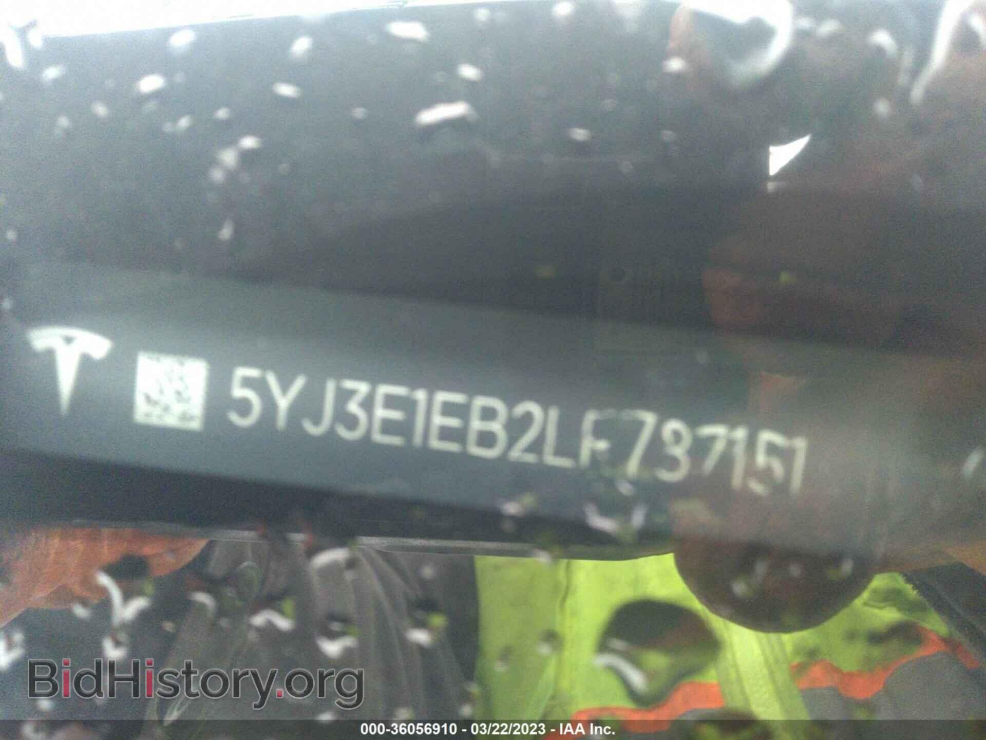 2020 TESLA MODEL 3 - VIN: 5YJ3E1EB2LF787151 - Фото 9