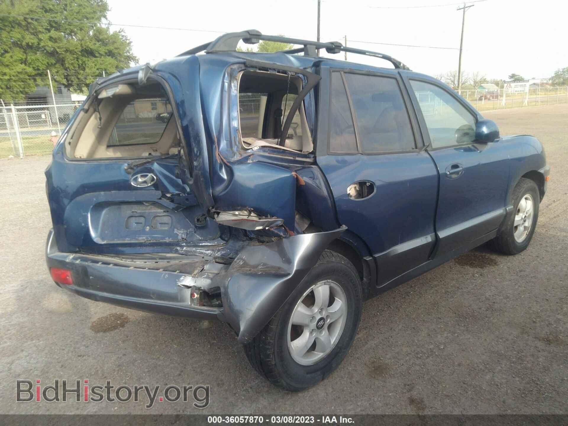 2006 HYUNDAI SANTA FE - VIN: KM8SC13D16U106295 - Фото 4