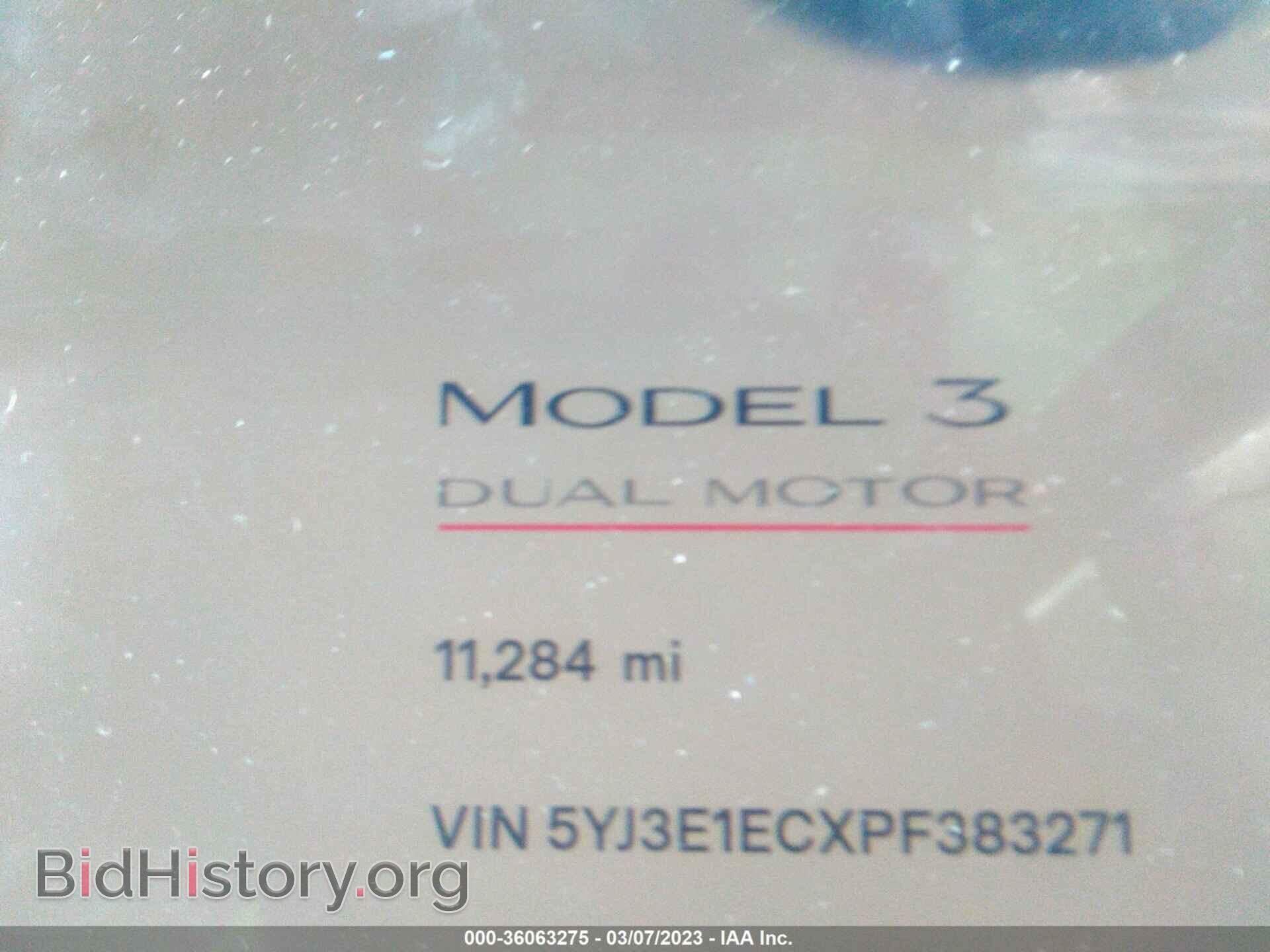 2023 TESLA MODEL 3 - VIN: 5YJ3E1ECXPF383271 - Фото 7