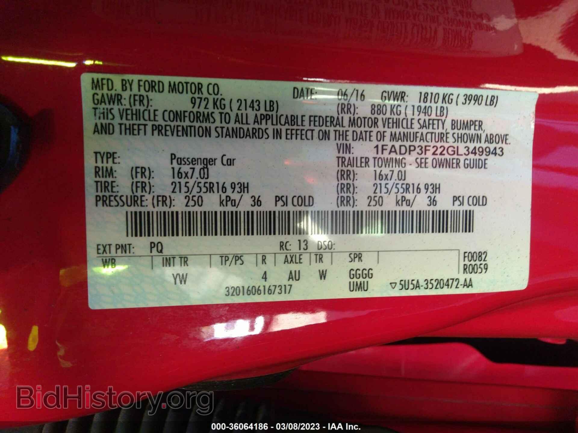 2016 FORD FOCUS - VIN: 1FADP3F22GL349943 - Photo 9