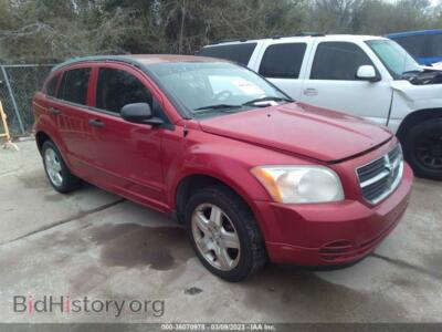 2007 Dodge CALIBER SXT, red — VIN 1B3HB48B67D510545, IAAI