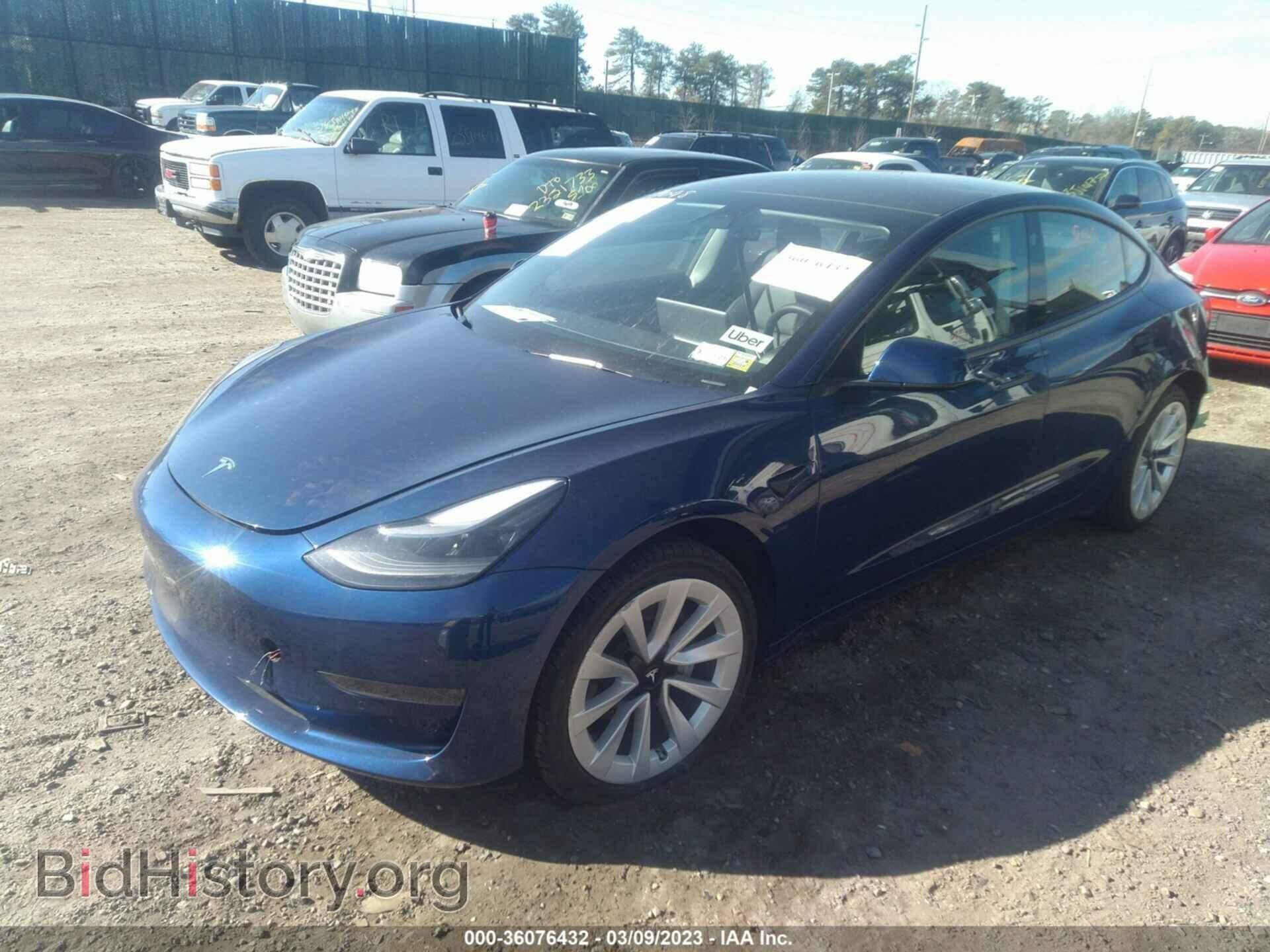 2022 TESLA MODEL 3 - VIN: 5YJ3E1EA7NF190877 - Фото 2