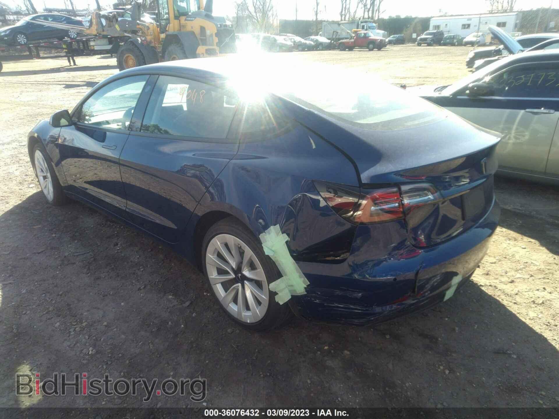 2022 TESLA MODEL 3 - VIN: 5YJ3E1EA7NF190877 - Фото 3