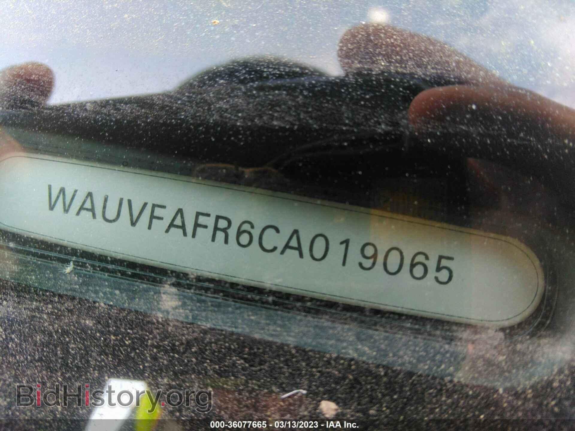 2012 AUDI A5 - VIN: WAUVFAFR6CA019065 - Фото 9