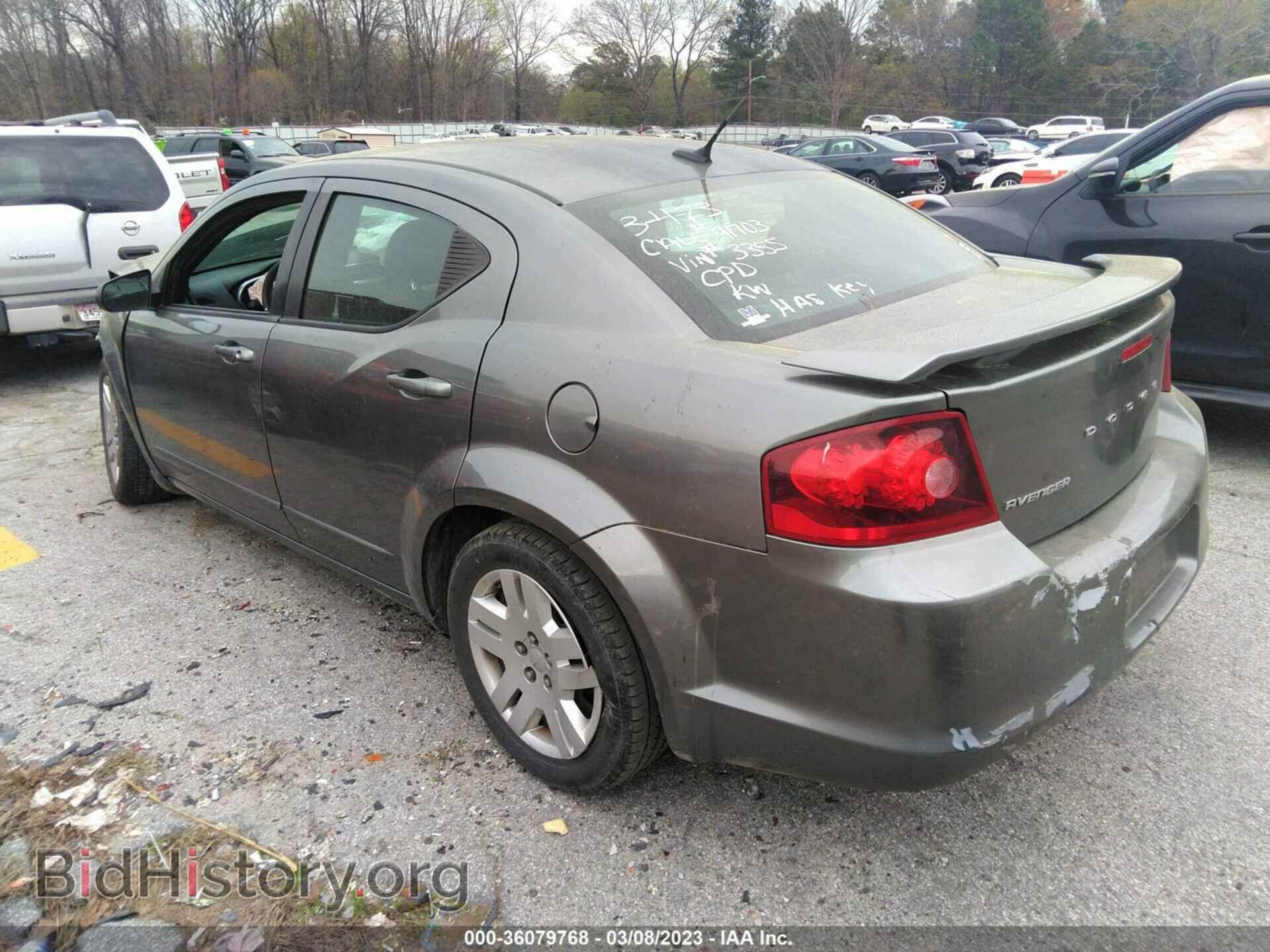 2012 DODGE AVENGER - VIN: 1C3CDZAB4CN323355 - Фото 3