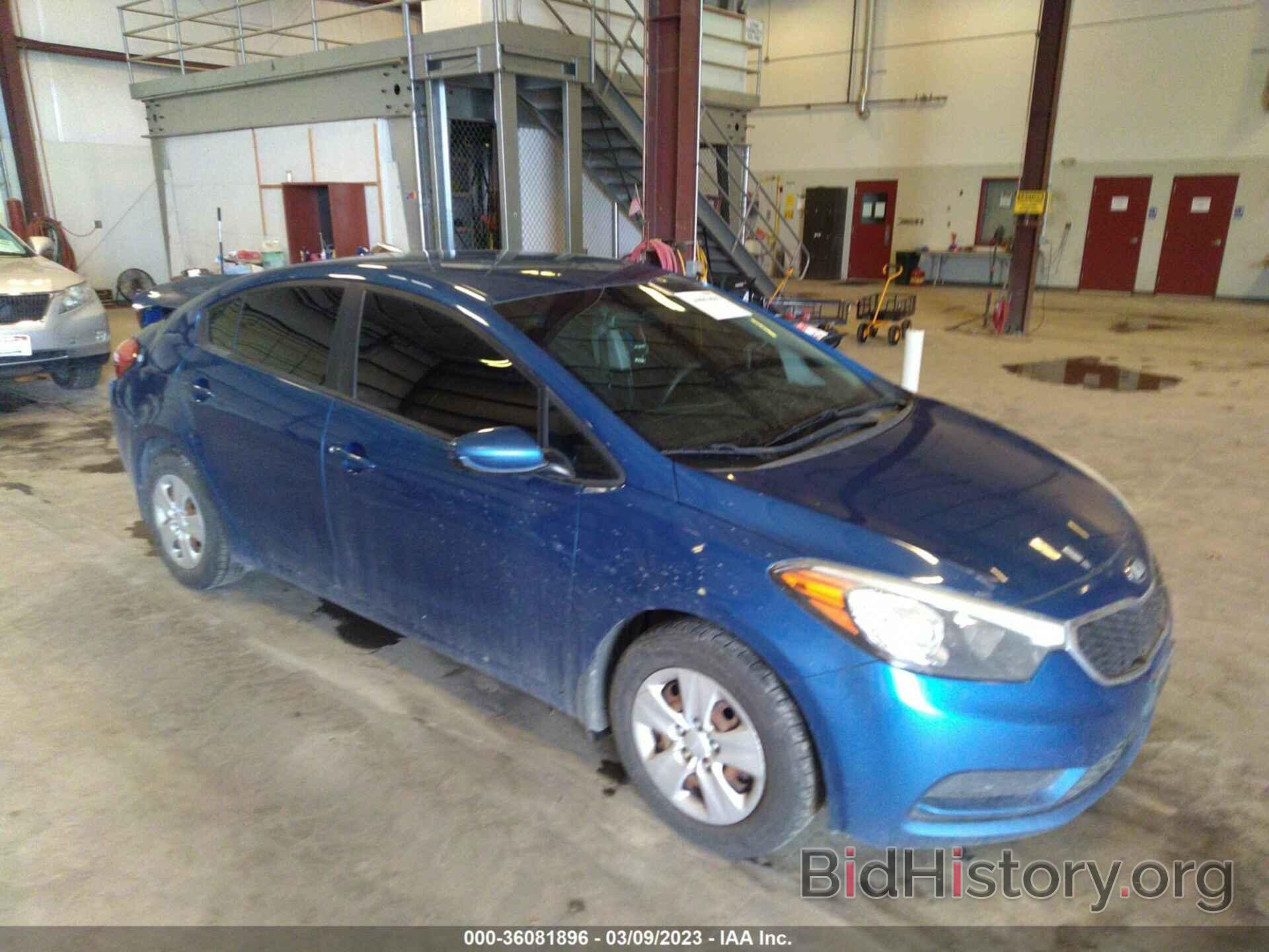 Photo KNAFK4A69E5073003 - KIA FORTE 2014