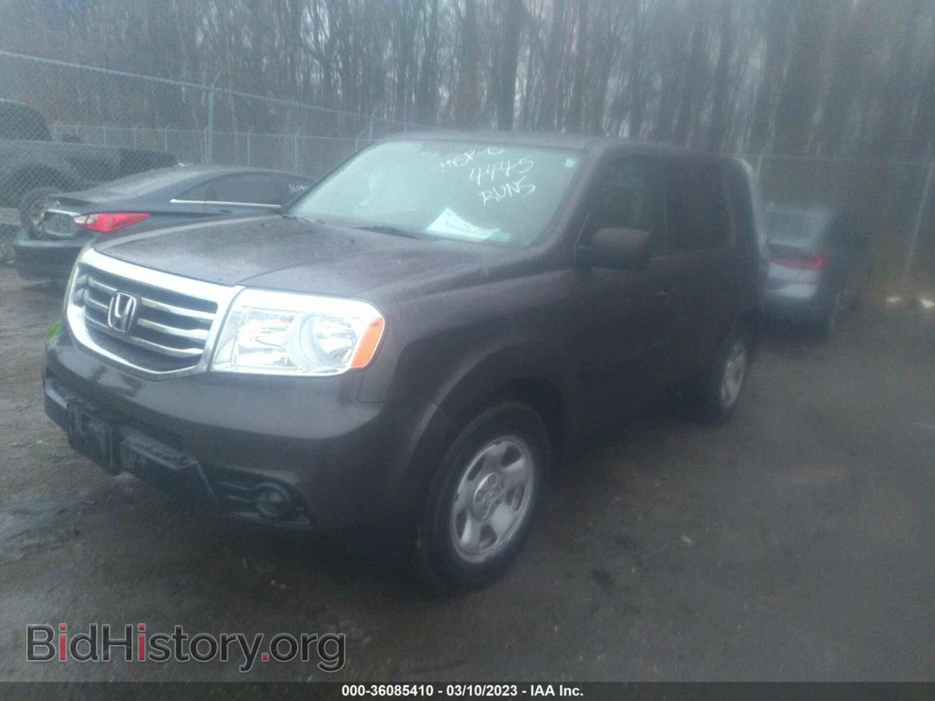 2014 HONDA PILOT - VIN: 5FNYF4H24EB044445 - Фото 2