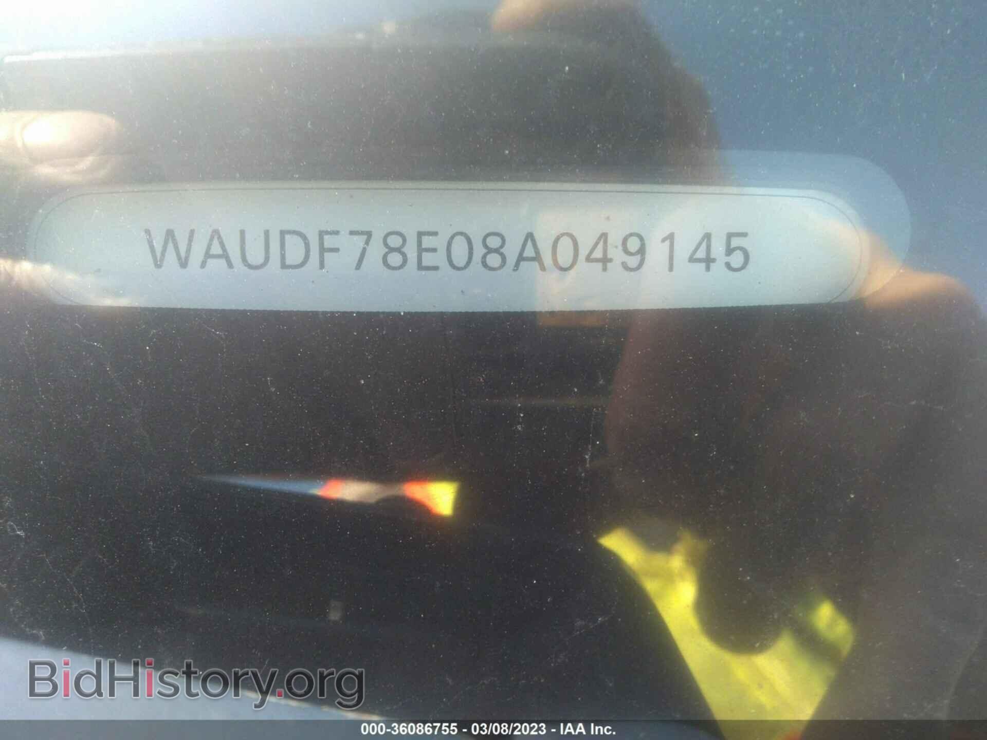 2008 AUDI A4 - VIN: WAUDF78E08A049145 - Фото 9