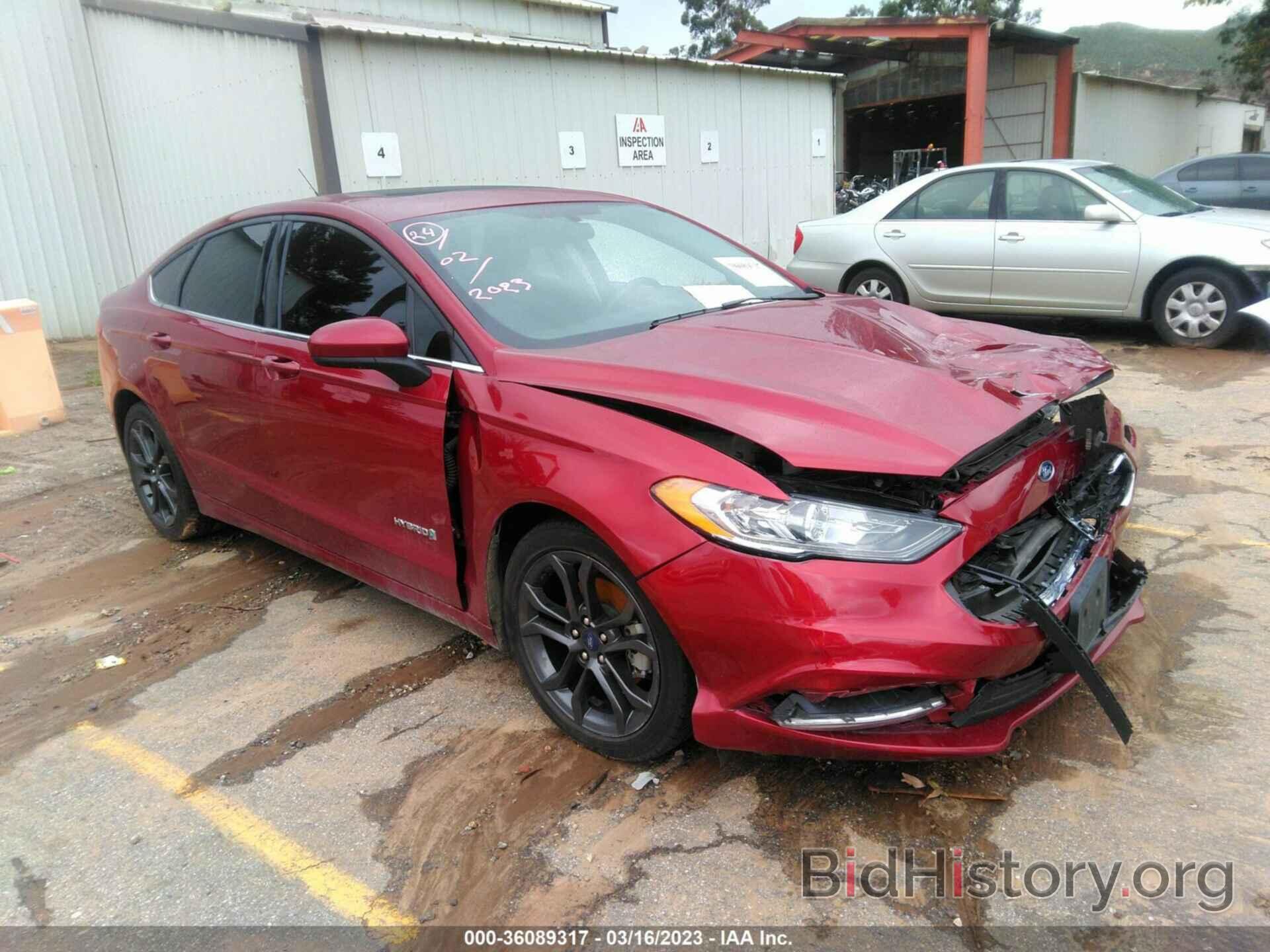 Photo 3FA6P0LU0JR286976 - FORD FUSION HYBRID 2018