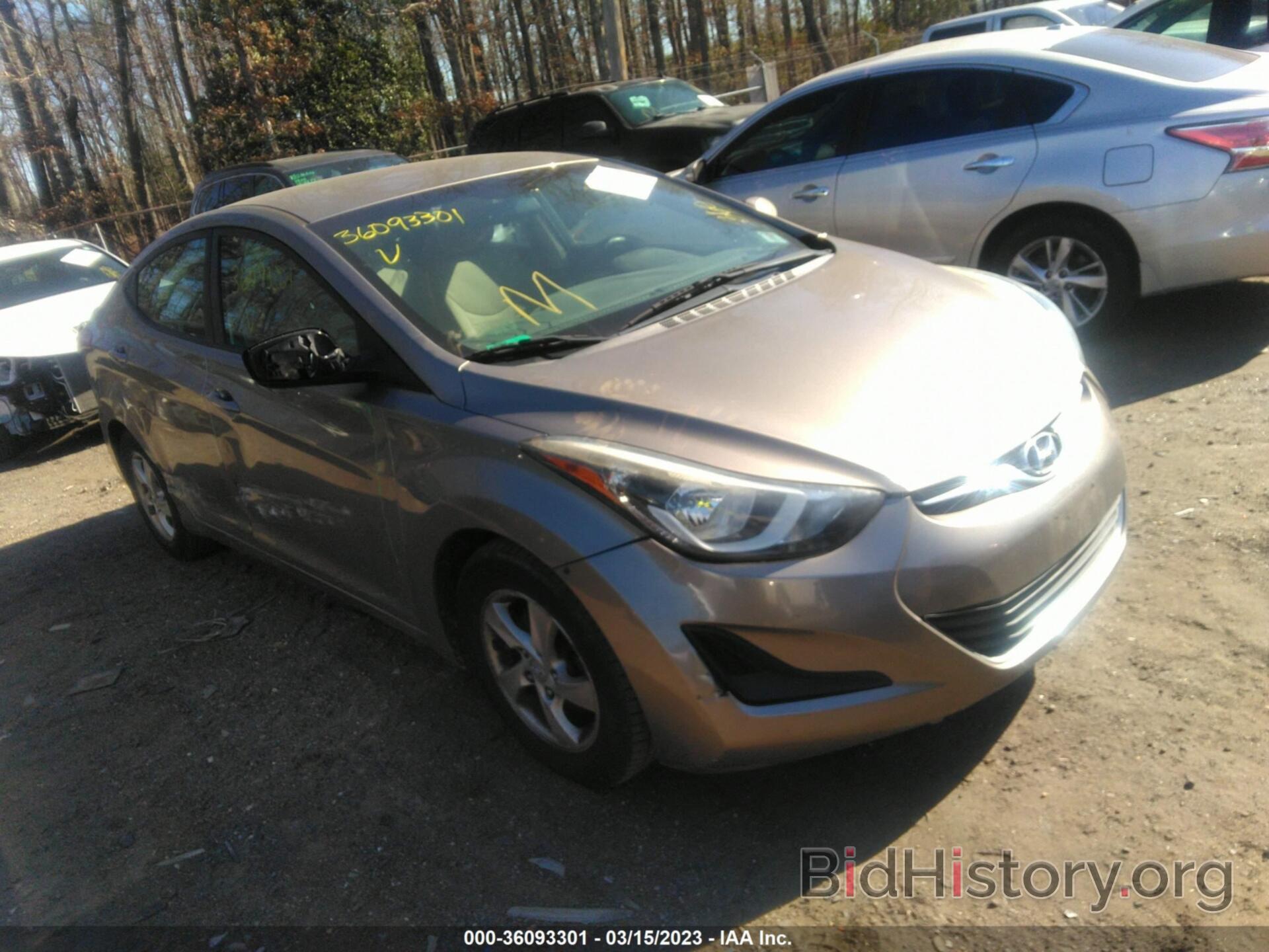 Photo 5NPDH4AE7FH563635 - HYUNDAI ELANTRA 2015