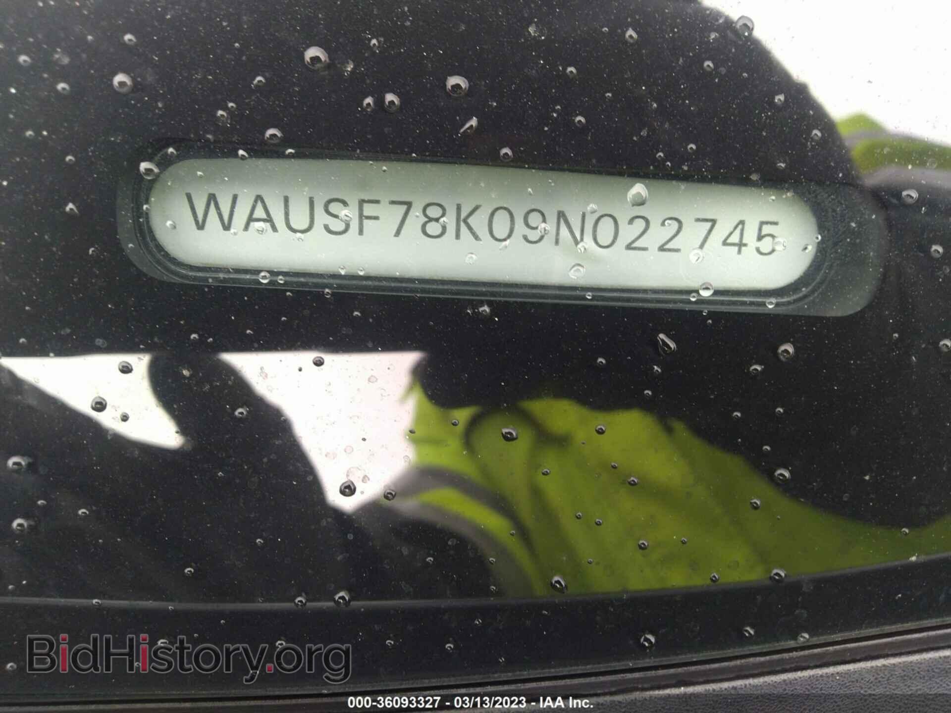 2009 AUDI A4 - VIN: WAUSF78K09N022745 - Фото 9