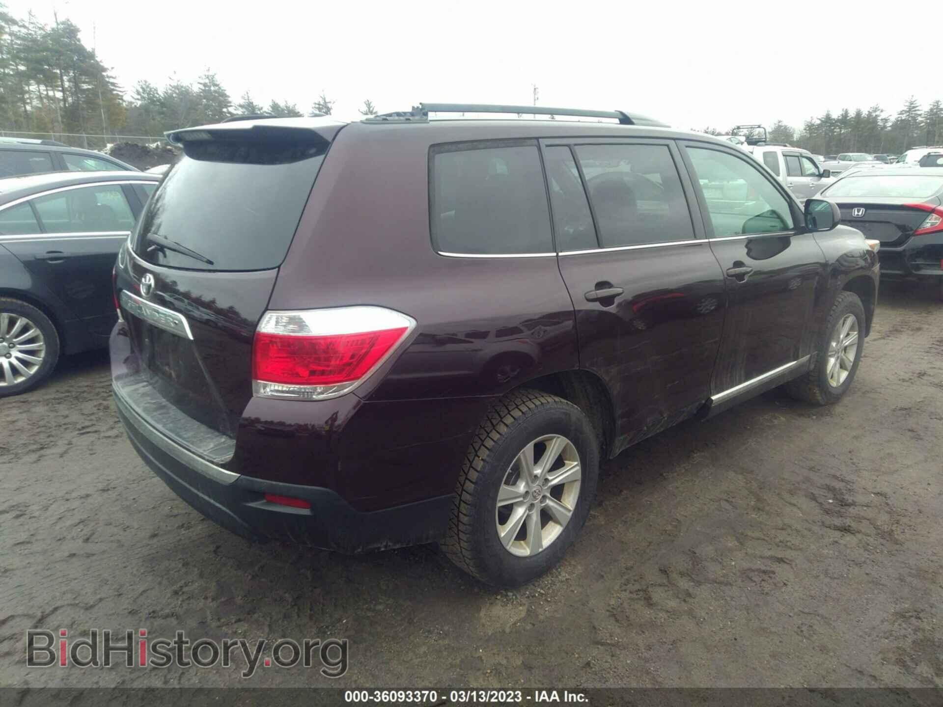 2012 TOYOTA HIGHLANDER - VIN: 5TDBK3EH4CS160483 - Фото 4