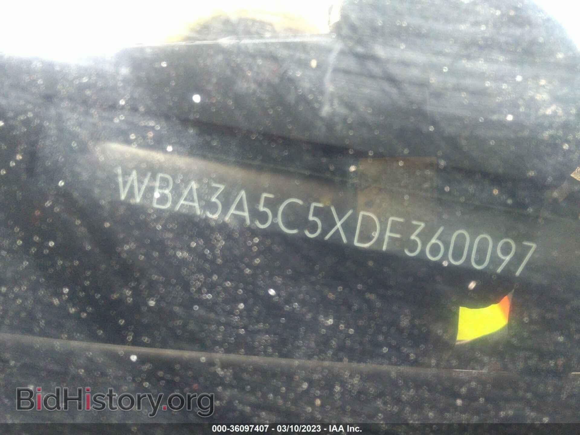 2013 BMW 3 SERIES - VIN: WBA3A5C5XDF360097 - Фото 9