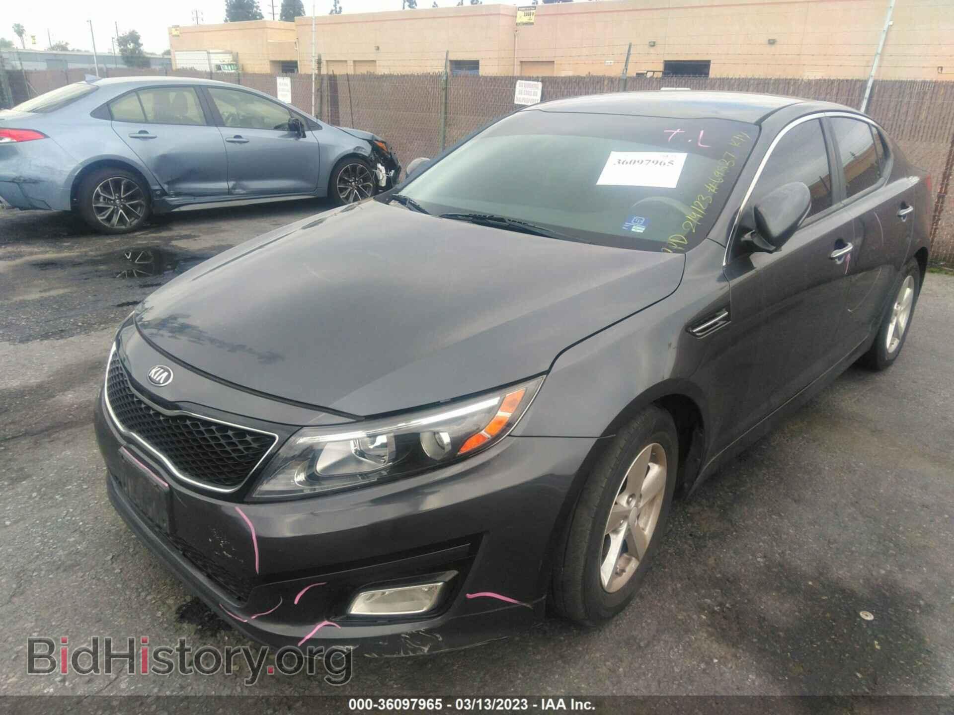 2015 KIA OPTIMA - VIN: KNAGM4A79F5629576 - Фото 2