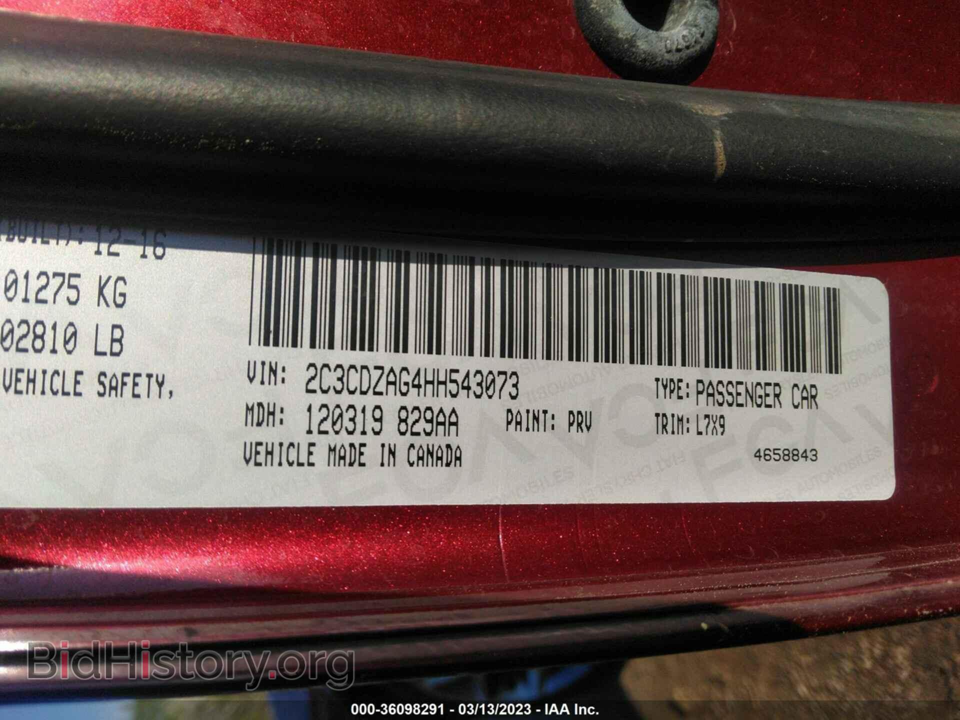 2017 DODGE CHALLENGER - VIN: 2C3CDZAG4HH543073 - Photo 9