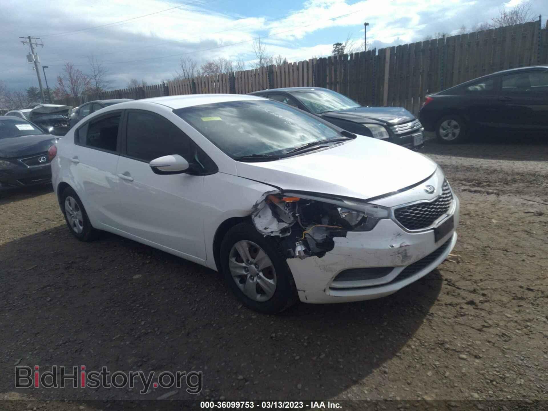 Photo KNAFX4A65F5321394 - KIA FORTE 2015