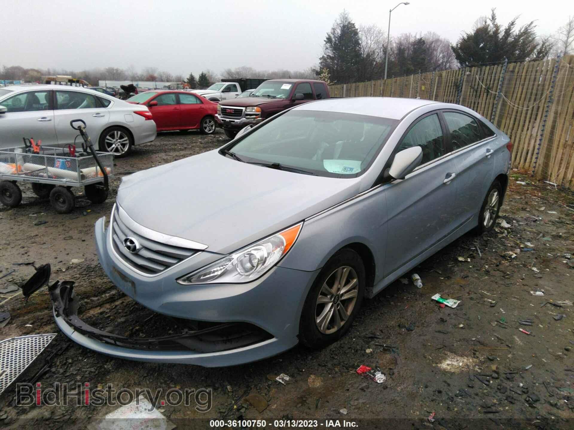 2014 HYUNDAI SONATA - VIN: 5NPEB4AC0EH929180 - Фото 2