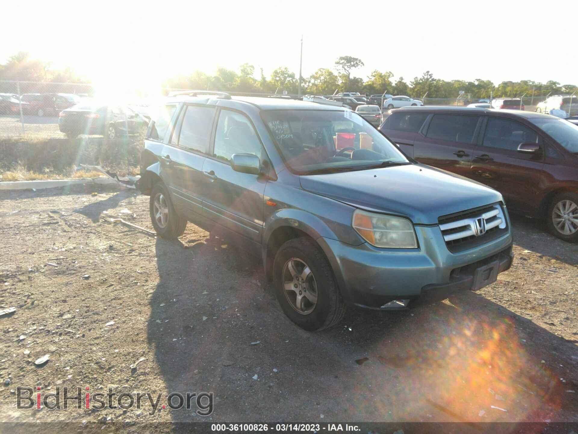 Photo 5FNYF28486B013514 - HONDA PILOT 2006
