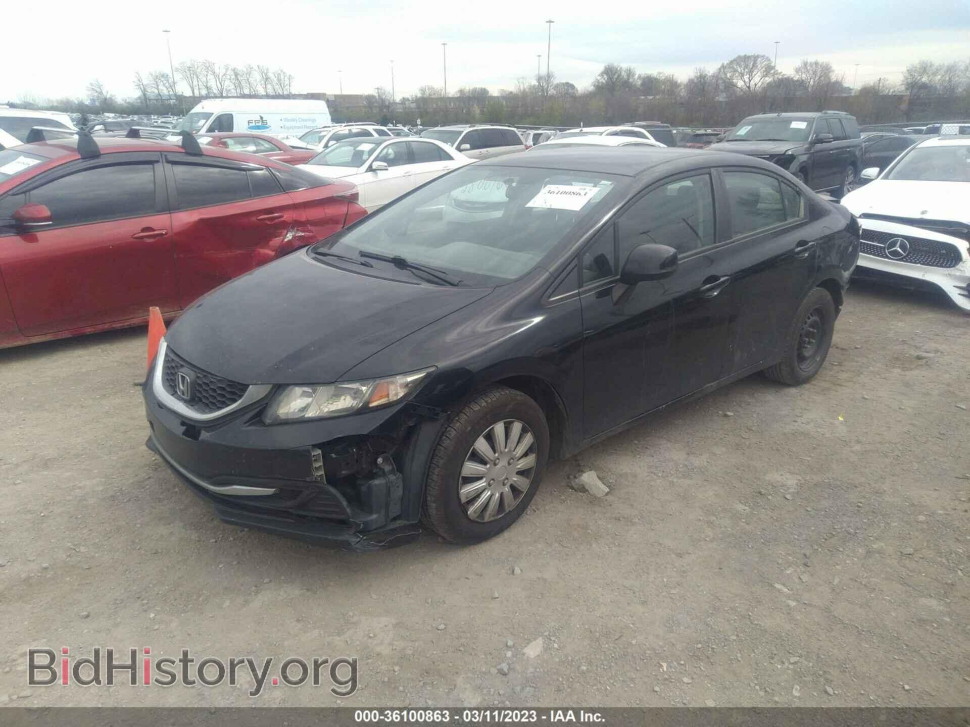 2013 HONDA CIVIC SDN - VIN: 19XFB2F55DE003086 - Фото 2