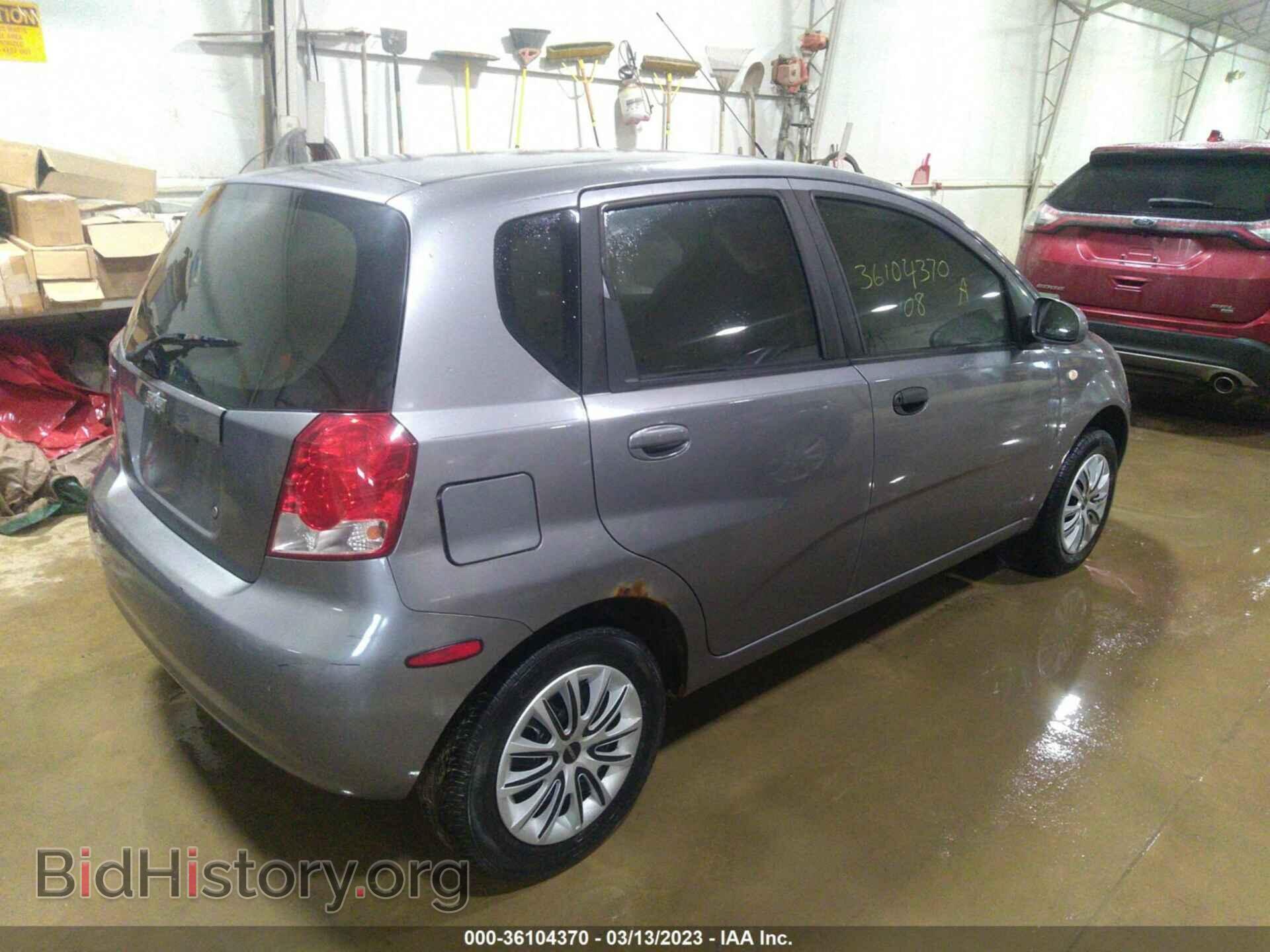 2008 CHEVROLET AVEO - VIN: KL1TD66698B067154 - Фото 4