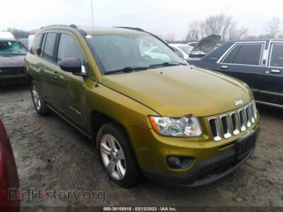 2012 Jeep COMPASS Latitude, green — VIN 1C4NJCEB1CD627088, IAAI