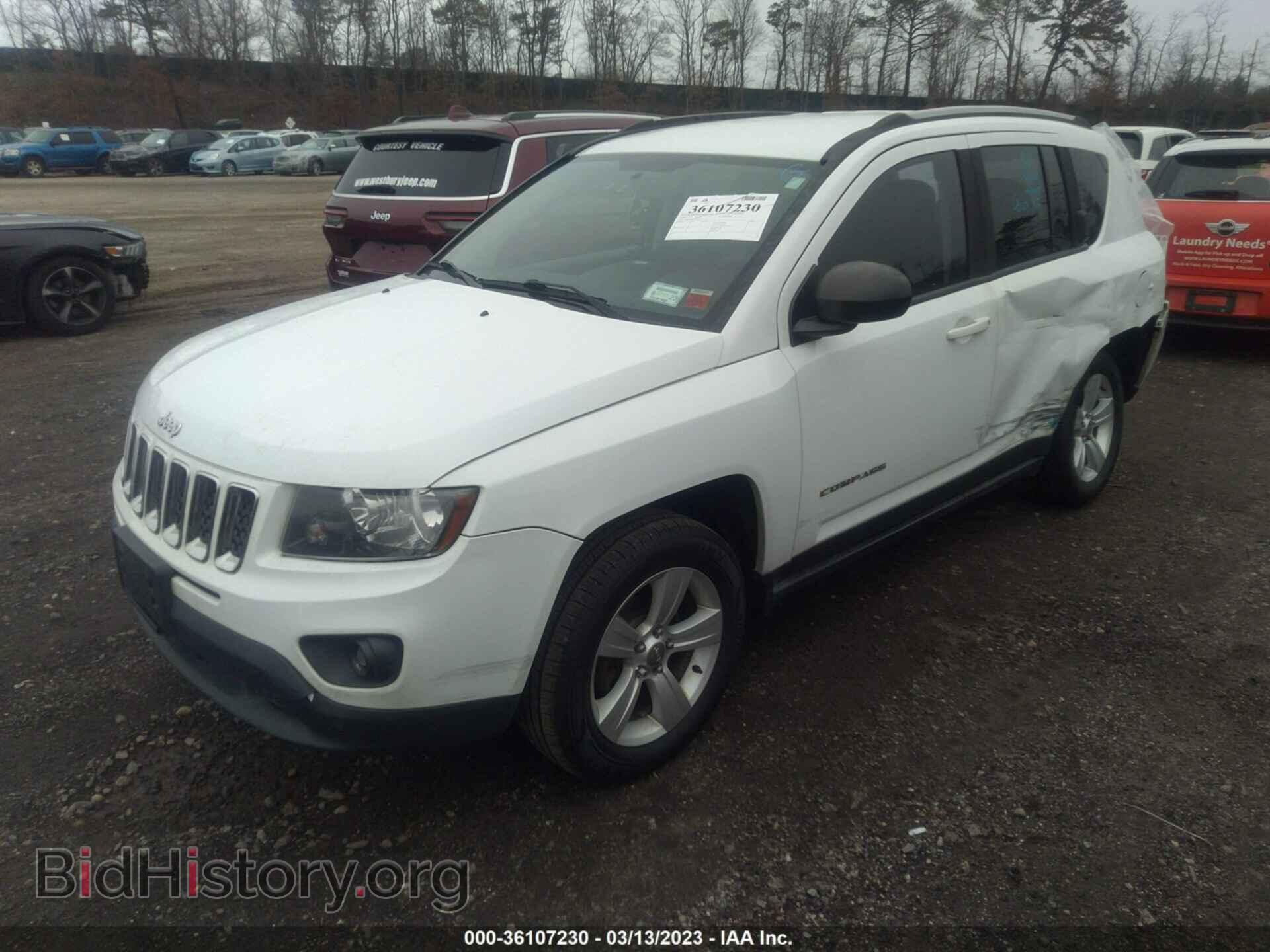 2016 JEEP COMPASS - VIN: 1C4NJDBB3GD535433 - Фото 2