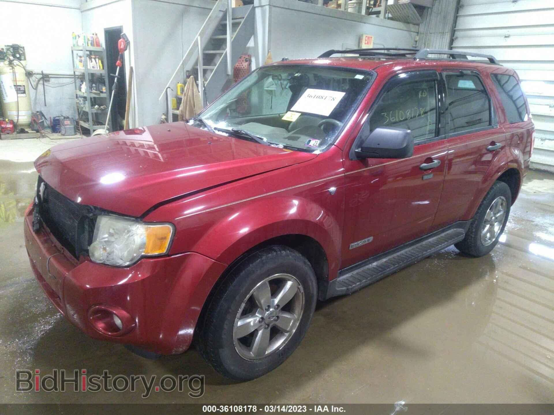 2008 FORD ESCAPE - VIN: 1FMCU93148KB93128 - Фото 2