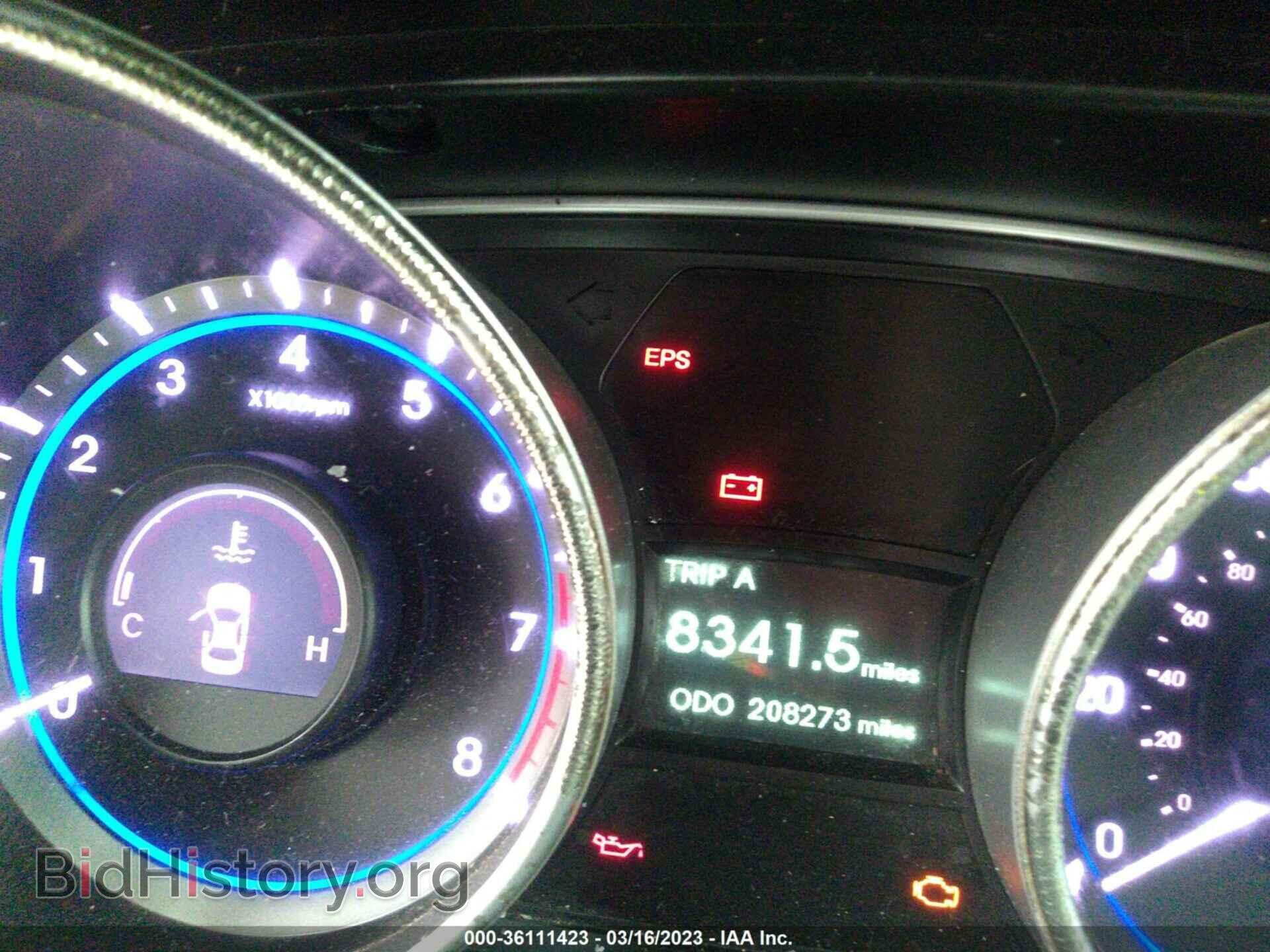 2012 HYUNDAI SONATA - VIN: 5NPEC4AB3CH425272 - Фото 7