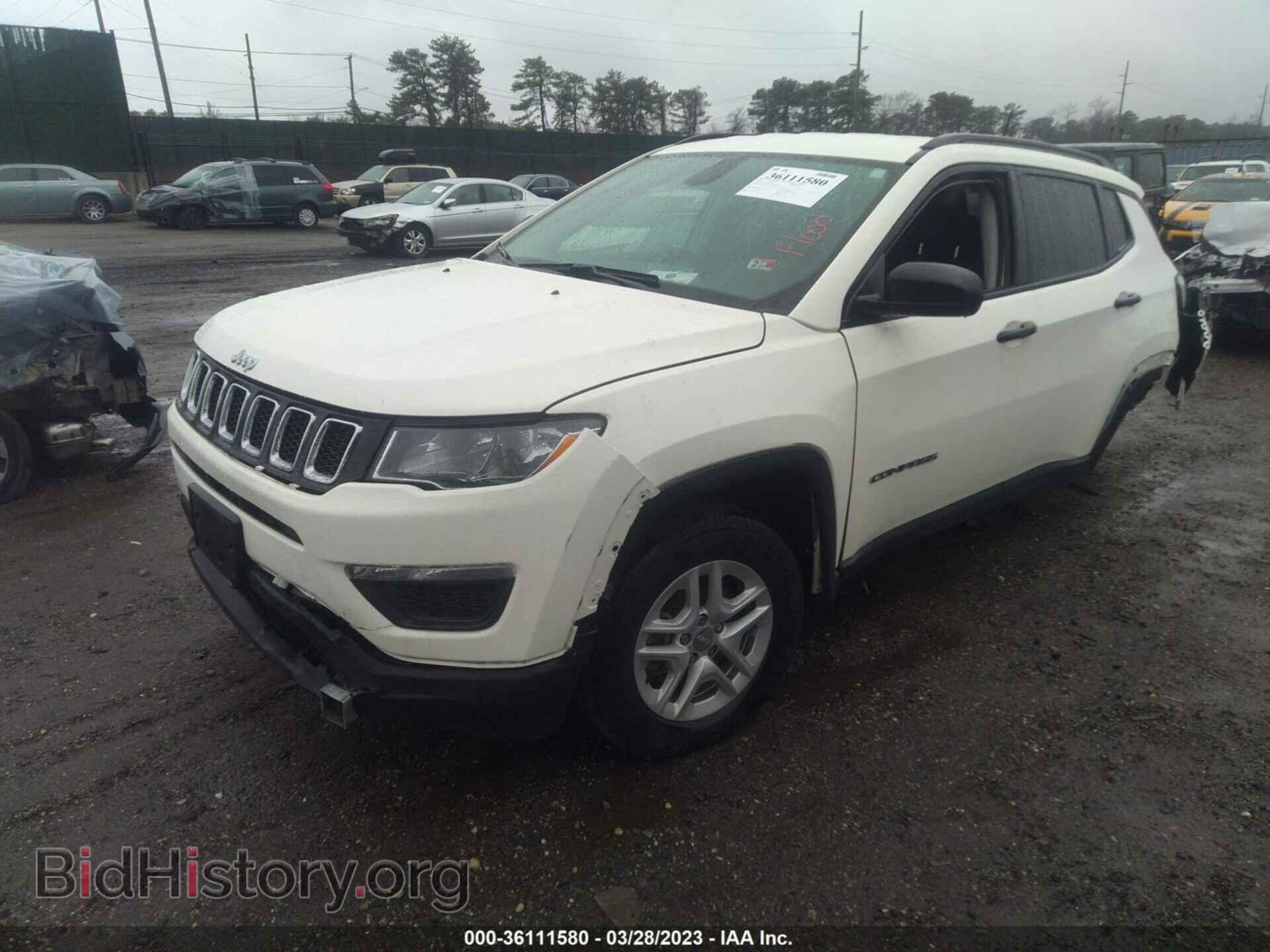 2018 JEEP COMPASS - VIN: 3C4NJDAB2JT423936 - Фото 2