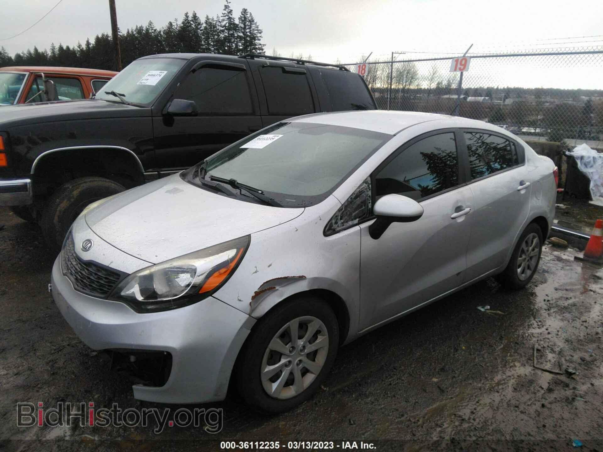 2012 KIA RIO - VIN: KNADM4A34C6046984 - Фото 2