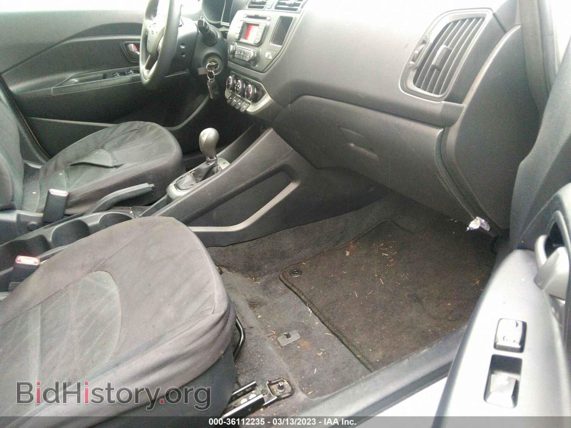 2012 KIA RIO - VIN: KNADM4A34C6046984 - Фото 5