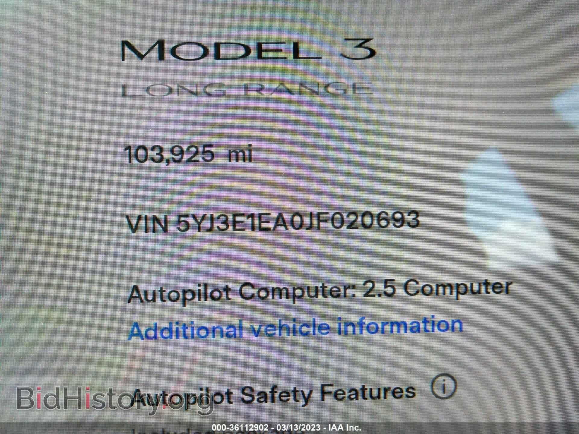 2018 TESLA MODEL 3 - VIN: 5YJ3E1EA0JF020693 - Фото 7