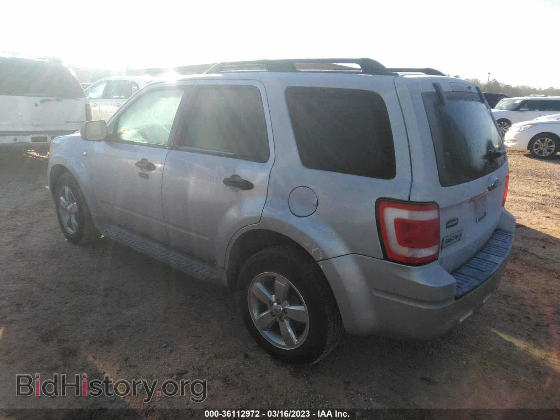 2008 FORD ESCAPE - VIN: 1FMCU03128KE83119 - Фото 3