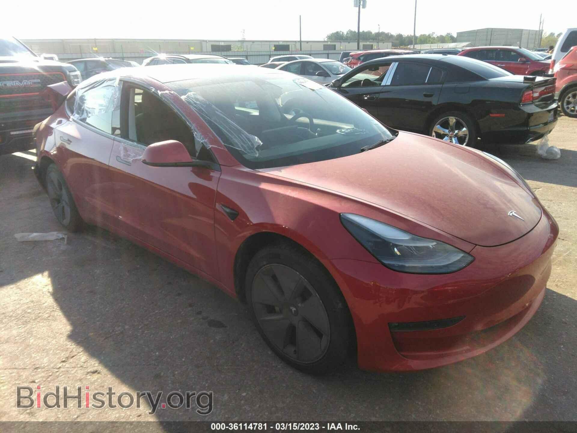 Photo 5YJ3E1EB9NF248772 - TESLA MODEL 3 2022