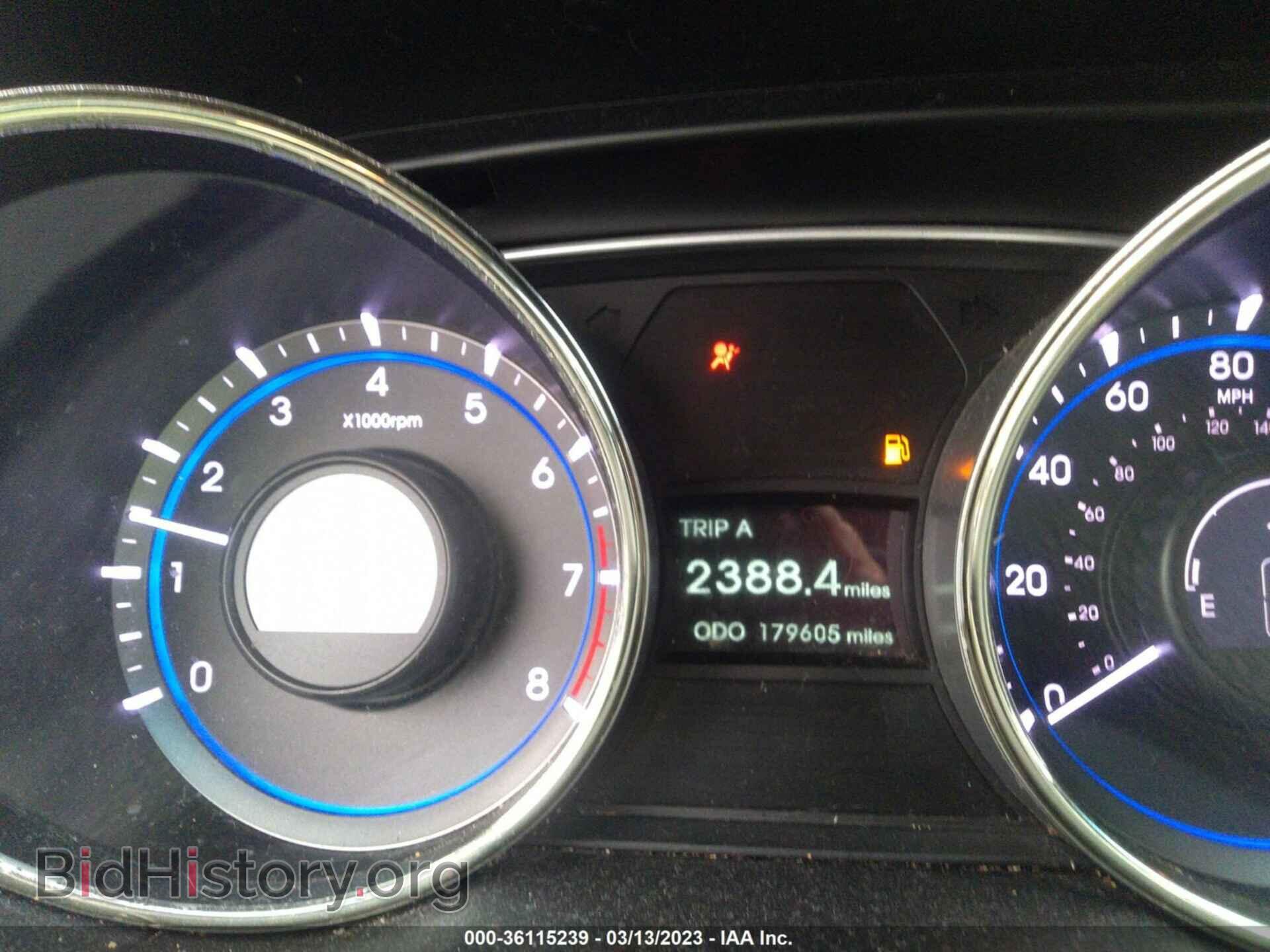 2012 HYUNDAI SONATA - VIN: 5NPEC4AC7CH424666 - Фото 7
