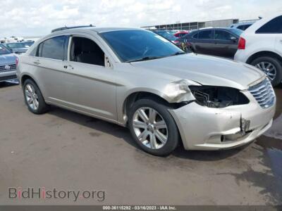 2013 Chrysler 200 LX, tan — VIN 1C3CCBAB9DN697827, IAAI