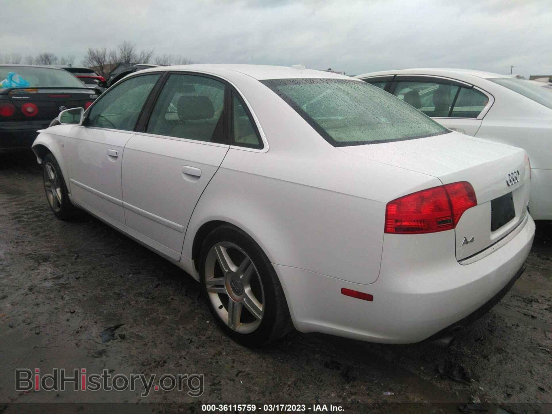2007 AUDI A4 - VIN: WAUDF78E87A190785 - Фото 3